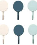 Set Of Ten Peel And Stick Wall Hooks Featuring Strong Adhesive Grip Easy Peasy Peel Backing For Bathroom Organization, decorative round hooks in various colors.