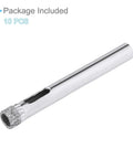Side view of CoCud diamond drill bit, 7mm diameter, nickel-plated coating for glass drilling, 10-piece set