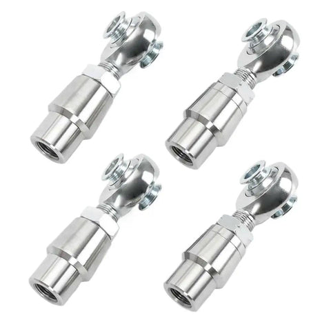 Badass Five Eighth Inch Heim Joint Rod End Kit Chromoly Steel Right And Left Hand Thread for Steering and Suspension. Four rod ends.