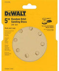 5-Inch Eight Hole Hook And Loop Random Orbit Sandpaper 120 Grit Tan 25 Pack For Handheld Sander Use Durable Aluminum Oxide Grain