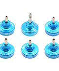 Pro Grade M22520 2 01 P Series Positioner Kit For Aviation Connectors And Harnesses six blue positioners front view