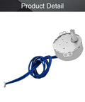 110V Synchronous Turntable Motor 2.5 to 3 RPM 4W CW CCW Direction With 7mm Shaft and 15mm Length, 49.8mm Diameter, 400mm Wire