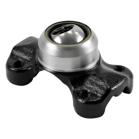 Front view of CV Socket Yoke Assembly for 1310 Series U Joint, heavy duty, direct fit for Jeep, bolt up easy install, black metal finish.