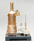 Working Steam Engine Model Kit 38 Piece Stationary Mill Engine With Boiler Generator And Lamp Stand Vintage Steampunk Display