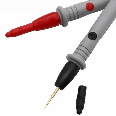 Pro Grade Digital Multimeter Test Probes Kit with Thin Tip Needle Probes 1000V 20A Rated Universal Cable Wire