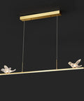 Knock Out Your Home Game With This Fresh Postmodern Bird Ceiling Pendant Light Featuring Polished Brass Chandelier Design 123 Cm Long.