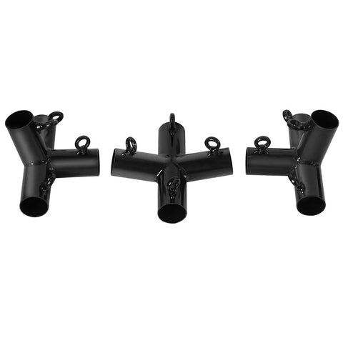 Heavy Duty 2 Inch Inner Diameter Gazebo Corner Bracket Fitting Kit With Welded Joints For Patio Canopy Carport Frame Connector Coupler 4 Legs Shelter Outdoor