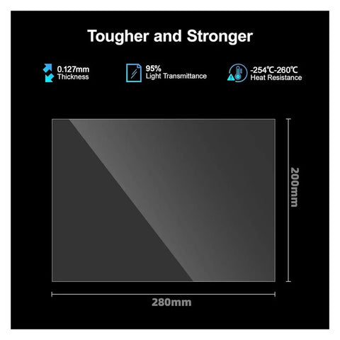 Premium NFEP Film Roll For 3D Printers 10.1 Inch 280X200mm PFA Resin Vat Liner Heavy Duty With High Clarity Heat Resistance Clean Prints Slick Fit Top Notch Durability Straight Up Replacement