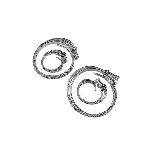 Beefy Stainless Steel Universal CV Boot Clamp Kit With Adjustable Diameter For Axle CV Joint Bands Drive Shaft Crimp Clamps 24 Pieces