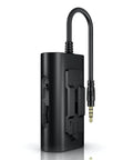 Black iRig 2 Portable Guitar Interface For iPhone iPad And Mac Lightweight Audio Adapter with visible input and output ports.