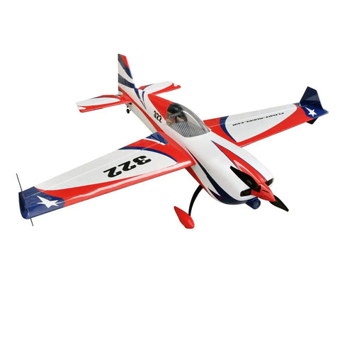 ARF 48 Inch Electric Fixed Wing RC Airplane In Yellow And White, VOTEC 322 M069, showcasing lightweight wood airframe design