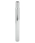 Universal 25.4x250mm Silver Tone Bike Seat Post, durable steel saddle post for comfort and stable ride, lightweight, easy install.