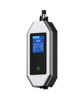 Badass Hella Reliable 22kW 32A Three Phase Portable EV Charger Plug And Play Electric Vehicle Home Charging Station front view with digital display.