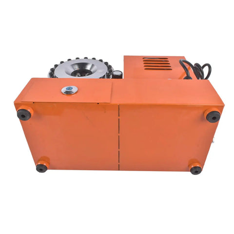 Heavy Duty Electric Hydraulic Hose Crimper 110V Portable Pipe Press Machine showing top view with quick change dies fitting.