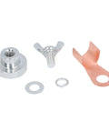 Heavy Duty 8Pcs Magnetic Welding Ground Clamps That Save You Time And Effort With Strong Grip For Faster Setup On Any DIY Or Pro Job Site components including metal and copper parts.