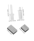 Shutter Replacement Pins And Plunger Bolts For Window Screens Feature Heavy Duty Design With Forty Pieces, sizes and materials shown.