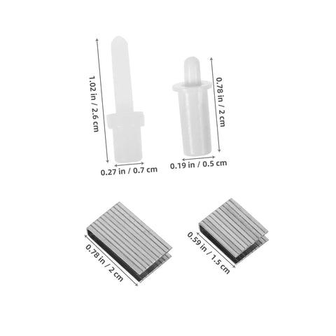 Shutter Replacement Pins And Plunger Bolts For Window Screens Feature Heavy Duty Design With Forty Pieces, sizes and materials shown.