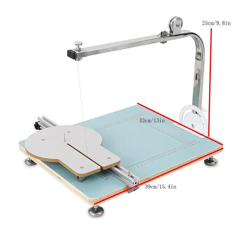 Pro Grade Foam Cutter With 72W Hot Wire, Lightweight Tabletop Foam Cutting Tool For Styrofoam And Pearl Cotton, on measurement grid