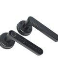 Zero Stress Smart Door Lock Featuring Quick Fingerprint Swipe App Override And Keypad Passcode For Smooth Single Deadbolt Upgrade On Wood Or Metal Doors Today Without The Headache, black zinc alloy design with keypad.