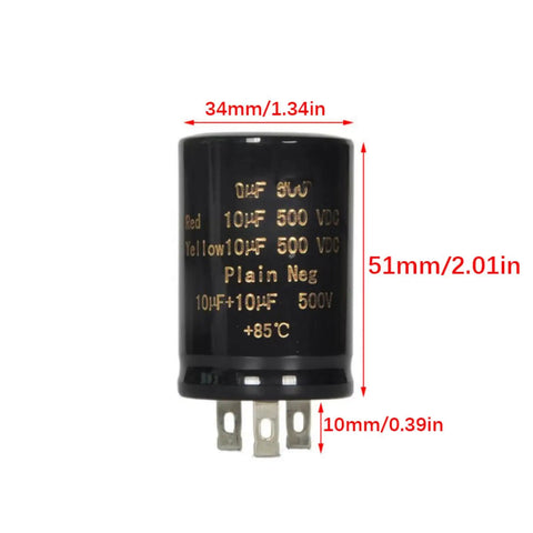 Pro Grade Heavy Duty Filter Capacitor Selection Featuring 10UF Through 100UF Picks For Industrial Power Conversion And Hifi Rectification With Rock Solid 500V Ratings And Built Tough Resilience For Hands On Makers, 10uF 500V electrolytic capacitor.