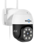 4K 8MP Outdoor Security Camera With Pan And Tilt, Wireless Home Surveillance, Dual Band WiFi, IP66 Weatherproof design