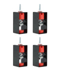 Superior Spring Vibration Isolator Hangers 12 Pack featuring black and red steel polymer shock absorbing clips for ceilings.