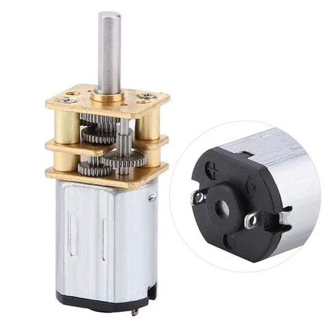 Compact 6V DC Gear Motor With Metal Gearbox For Tiny Projects N20 Micro Geared Motor Low Speed High Torque Kit