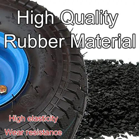 High Quality Rubber Material for Heavy Duty Swivel Casters Pack Of 2 With Secure Brakes And Mounting Plates Featuring Kick Ass 200Kg Load Per Wheel Plus Badass Pneumatic Tires For Flatbed Carts Workbenches And Diy Projects.