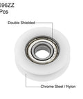 U696ZZ U Groove Ball Bearing Roller Guide Wheel 6 X 22 X 7 mm Double Metal Shielded Chrome Steel Bearings zoomed view 2 pieces