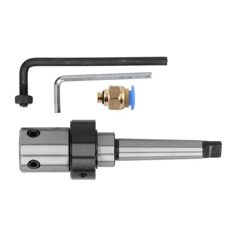 FPBIGCHA MTR8 Morse taper arbor with internal cooling sleeve and R8 adapter; includes two L-wrenches