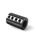 Rigid Shaft Coupling 1/4 To 1/4 Bore, 11/16 In OD, 1-1/8 In Length, Double Split Clamp, Black Oxide Finish, 45 Steel ASTM 1045