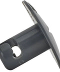 Extra Large Plastic Quarter Turn Fasteners Pack Of 10 Quick Grab Bump Latches with half inch grip in black, side view highlighting design.