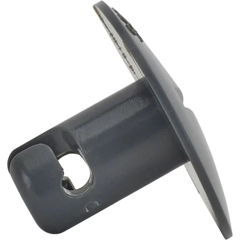 Extra Large Plastic Quarter Turn Fasteners Pack Of 10 Quick Grab Bump Latches with half inch grip in black, side view highlighting design.