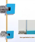 Magnetic Hinge Jig For Drill Free Installation Precise 2mm Alignment Groove Adjustable Door Hinge And Jamb Guide in use