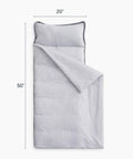 All In One Toddler Nap Mat With Pillow And Blanket For Kids 3 Plus Gray Ticking Stripe 100 Percent Cotton Cozy Naptime At Daycare