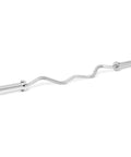 47 Inch Olympic Curl Barbell Bar With Non Slip Knurled Grip Chrome Finish For Biceps Triceps And Back Exercises Compatible With 2 Inch Weight Plates