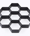 Hexagon Concrete Path Mold For DIY Walkways Reusable 11.4 By 11 By 1.7 Inch ABS Paver Mold For Garden Patio Lawn Walkway Easy Demold