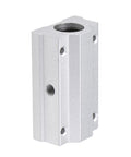 SCS8LUU 8mm Bore Linear Ball Bearing Slide Block Unit with aluminum housing side view
