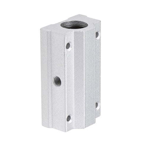 SCS8LUU 8mm Bore Linear Ball Bearing Slide Block Unit with aluminum housing side view