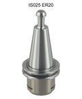 ISO25 ER20 Collet Chuck Tool Holder heavy duty design, alloy steel body, precision tool for CNC engraving at 40000 rpm.