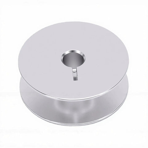 Top Shelf Aluminum Industrial Sewing Machine Bobbins 32 Mm Cnc Machined, showing detailed CNC balanced winding and center hole.