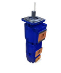 Hydraulic Gear Pump Direct Replacement For XCMG Wheel Loader Spare Parts, Compatible With 2063 2050 2040 Series, OEM Grade Gear Pump For Heavy Machinery, Easy Swap And Long Lasting Performance blue hydraulic gear pump with splined shaft