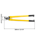 24 Inch Shear Cut Cable Cutter For Soft And Hard Steel Cable And Wire Rope Ergonomic Handle High Quality Alloy Steel Construction