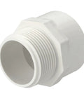 One And A Quarter Inch Schedule 40 PVC Pipe Fitting NPT Male Thread Adapter Slip Coupling For Furniture Assembly And Irrigation Systems White Leak Free Durable Connector Pro Grade DIY Friendly