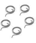 5 Pack Door Handle Torsion Return Springs For Emtek Doors, 20mm Inner Diameter, 28.5mm Outer Diameter, Black Finish, Heavy Duty Spring Steel Repair Kit