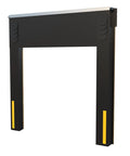 Heavy Duty Dock Seal And Shelter Fits Ten Foot High Warehouse Bays With Max Compression To Shut Out Weather Swift Setup Brings Zero Sweat To Daily Haulage Runs Secures Your Loading Bay Lockdown Style - black frame with yellow accents