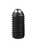 Heavy Duty 304 Stainless Steel Ball Plunger Set Screws Lock Moving Parts Dead Tight With Zero Slop High Grade Mechanical Hardware M3 to M12 Sizes, close-up view.