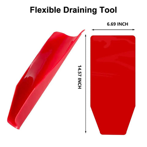 Flexible NBR Oil Drain Tool Funnel That Bends Into Any Shape No Spill Reusable Oil Filter Funnel Portable Draining Gadget 14.6 x 6.7 in