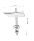 12 Piece Heavy Duty Toggle Bolt Kit For Ceilings And Walls, Strong Drywall Anchors, Aircraft Screw Clip, single bolt dimensions shown