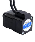 Nema 17 Closed Loop Stepper Motor With Encoder 52 Ncm Torque 73.64 Oz In showing back view with wires and label